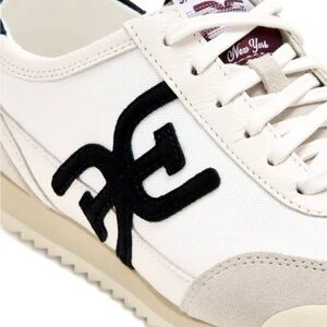 Sam Edelman Ivey White and Black Sneakers NEW